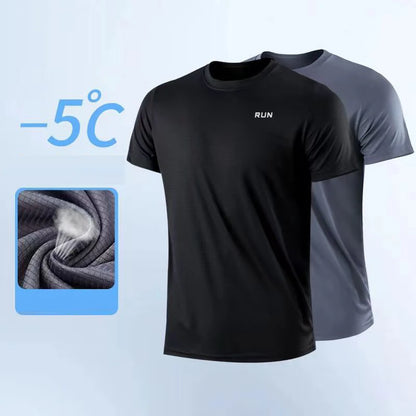 Men's Quick Dry Short Sleeve Gym Shirt