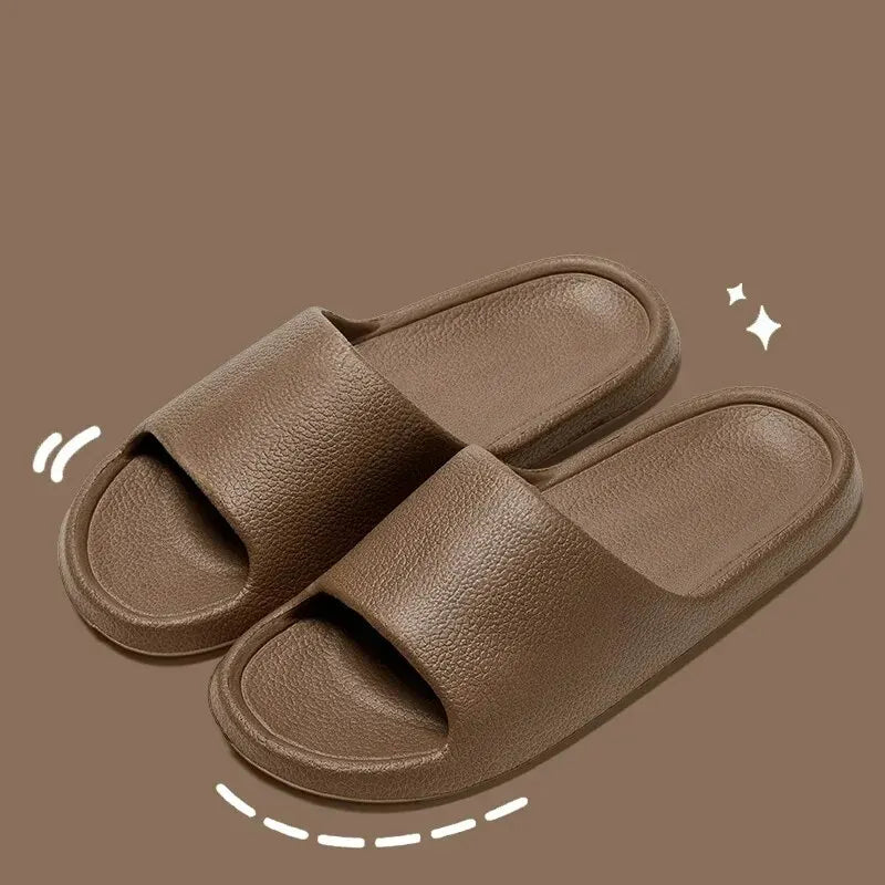 Men Sandals Flip Flops Man Slippers Solid Color Simple Non-Slip Soft Sole Comfortable Shower Slippers Outdoor