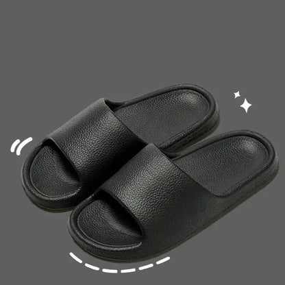 Men Sandals Flip Flops Man Slippers Solid Color Simple Non-Slip Soft Sole Comfortable Shower Slippers Outdoor