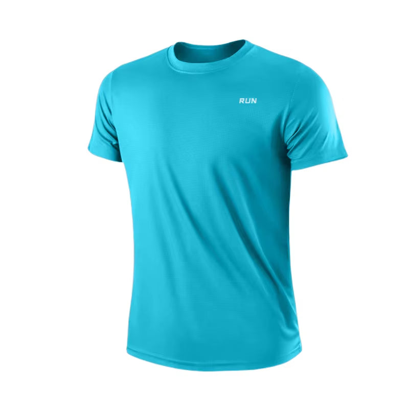 Men's Quick Dry Short Sleeve Gym Shirt