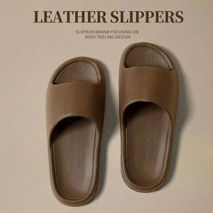 Men Sandals Flip Flops Man Slippers Solid Color Simple Non-Slip Soft Sole Comfortable Shower Slippers Outdoor