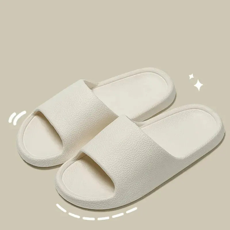 Men Sandals Flip Flops Man Slippers Solid Color Simple Non-Slip Soft Sole Comfortable Shower Slippers Outdoor