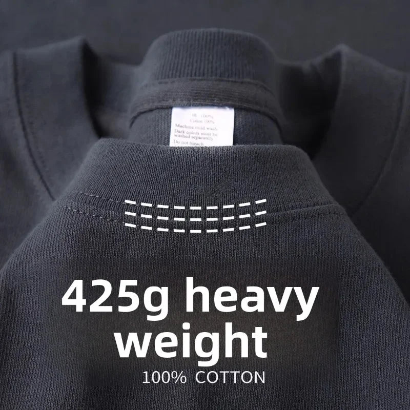 Elevate Your Style with Our Premium Heavyweight Cotton Half Sleeve T-Shirt for Men - Perfect for Spring and Summer!