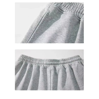 Spring and Summer New Solid Color Gray Atmospheric Men'S Pure Cotton Breathable Men'S High-End Shorts Korean Version Couple