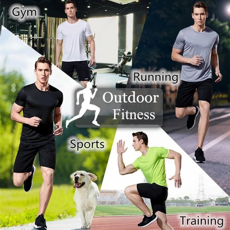 Men's Quick Dry Short Sleeve Gym Shirt