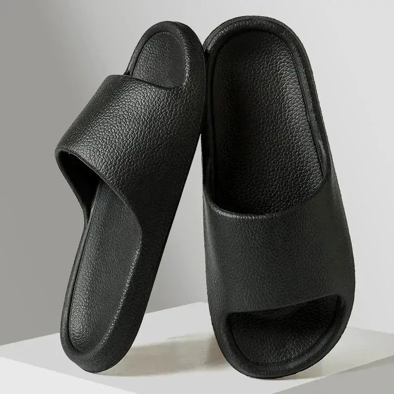 Men Sandals Flip Flops Man Slippers Solid Color Simple Non-Slip Soft Sole Comfortable Shower Slippers Outdoor